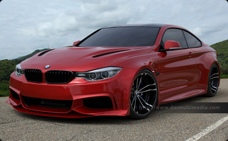 BMW F32 4 Series Coupe Wide Body, at the top of a Swiss hill