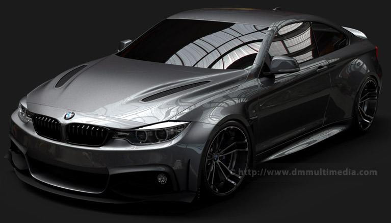 BMW F32 4 Series Coupe Wide Body early prototype in Mineral Grey