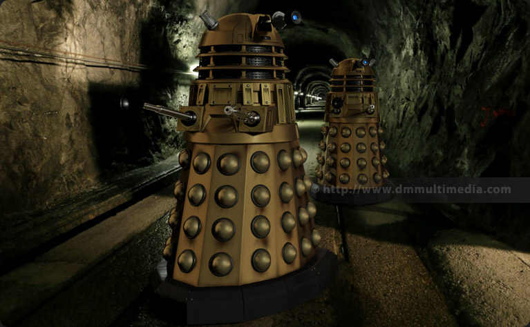 New Series Daleks in a subterranean setting