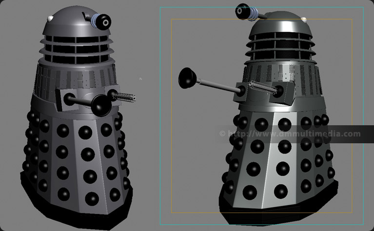 Genesis Dalek 3D model in 3ds Max