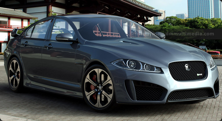 Test render of the Jaguar with modelled headlights