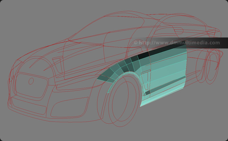 Jaguar XFR-S start of 3D build