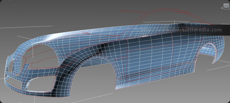 Jaguar XFR-S start of 3D build 2