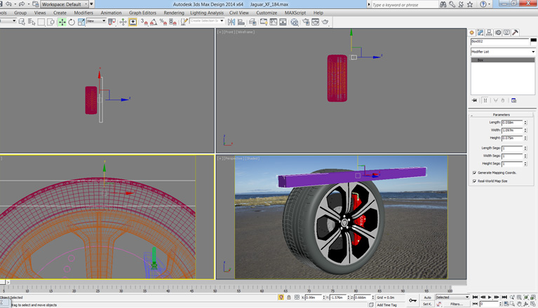 Move the box in front of your tyre and centre it on your tyre's sidewall.