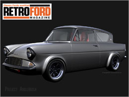 Retro Ford Anglia Wallpaper