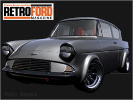 Retro Ford Anglia Wallpaper