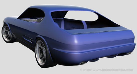 Rear view of Concept Capri