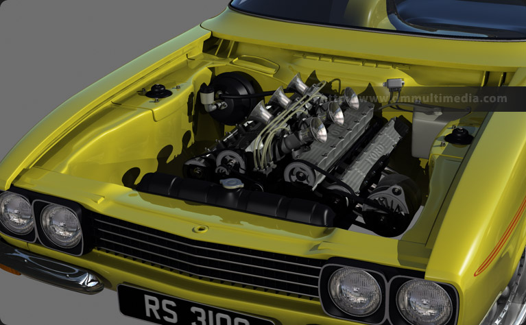 Capri MK1 RS - Test installation of Cosworth GAA Engine