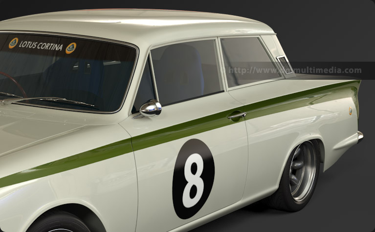 Lotus Cortina MK1 rear view