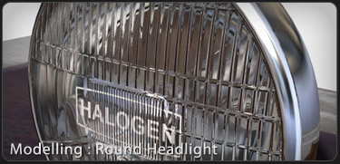 Round Headlights 3DS Max Tutorial