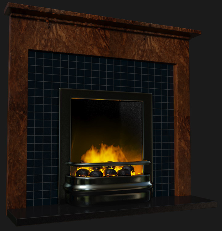 3ds max fireplace render tests