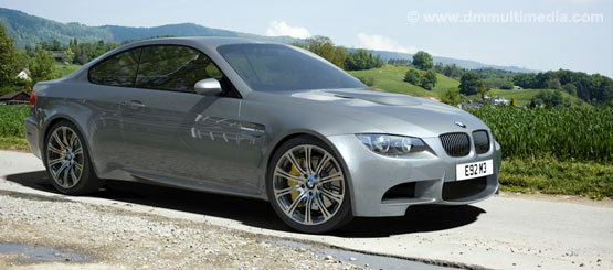 BMW E92 M3 wit 19" Alloys in the countryside - test render