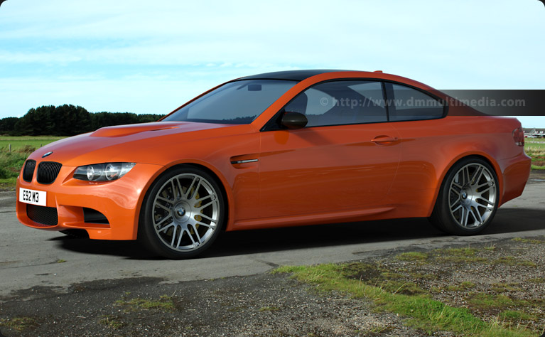 BMW E92 M3 in in Racing Orange