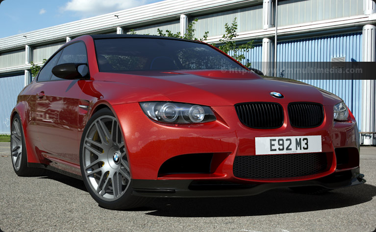 BMW E92 M3 in Red