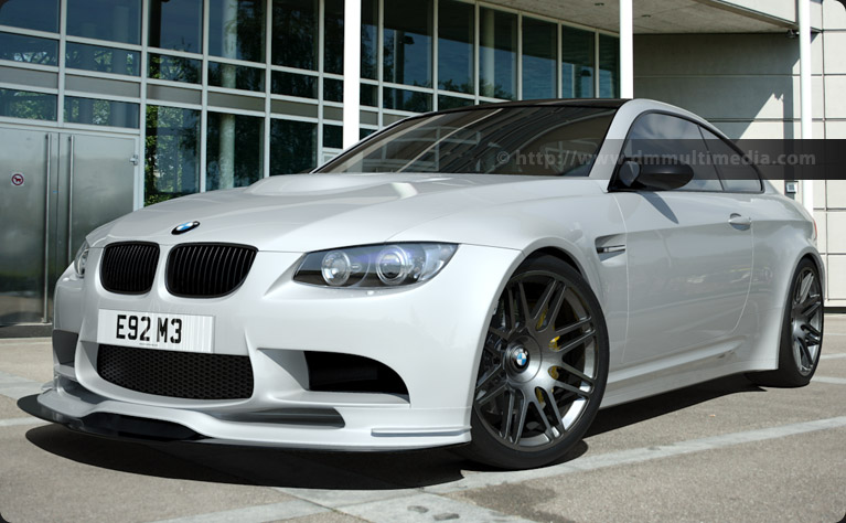 BMW E92 M3 in white