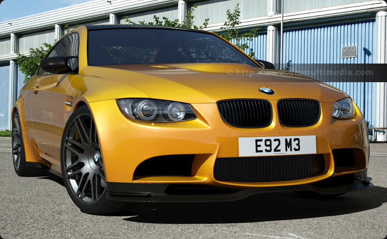 BMW E92 M3 at the railyard