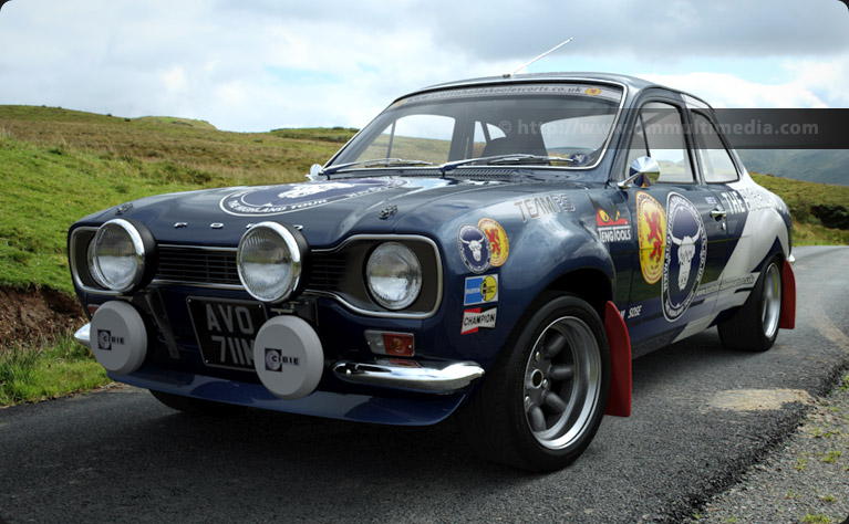 Escort MK1 Rally spec on the moors