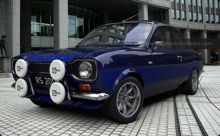 Escort MK1 Mexico Big WIng in Le Mans Green with Dark Green Stripes