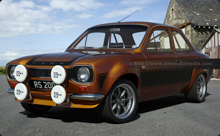 Escort MK1 Big WIng in Roman Bronze with Carbon Fibre Matte Black Stripes