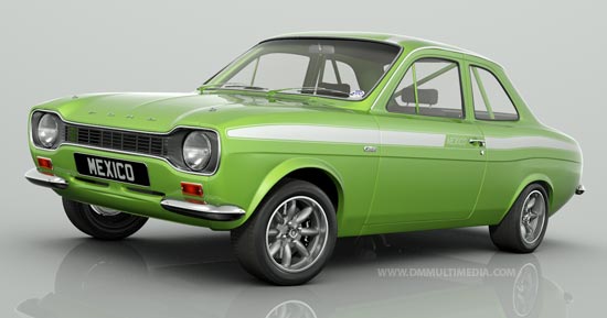 Escort MK1 Mexico in Le Mans Green