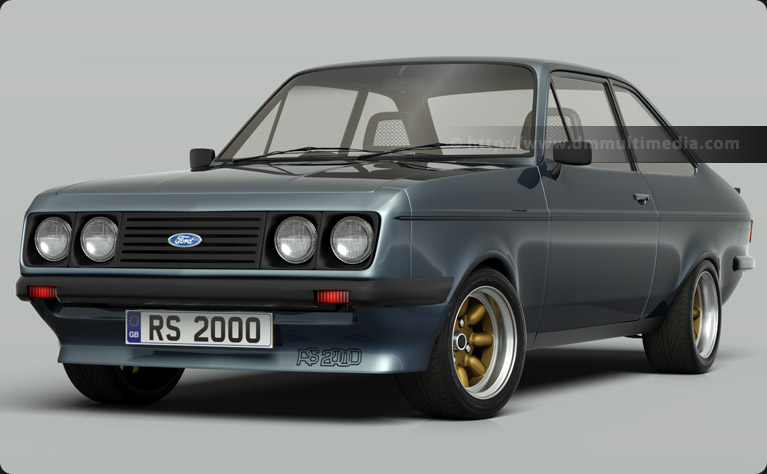 Escort MK2 RS2000 in Moonstone Blue