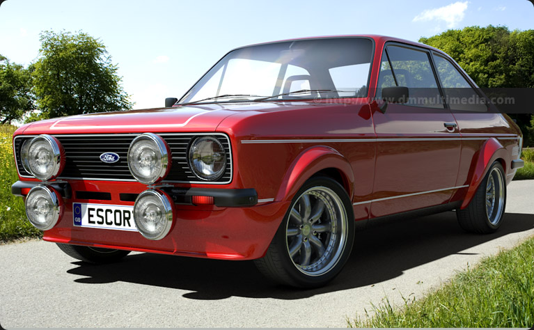 Escort MK2 in Rosso Red, Minilites