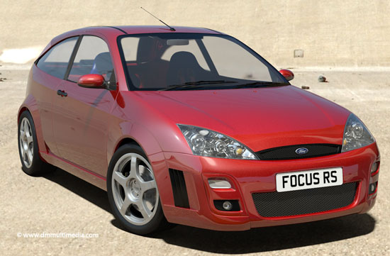 Ford Focus RS in Los Angeles storm drain