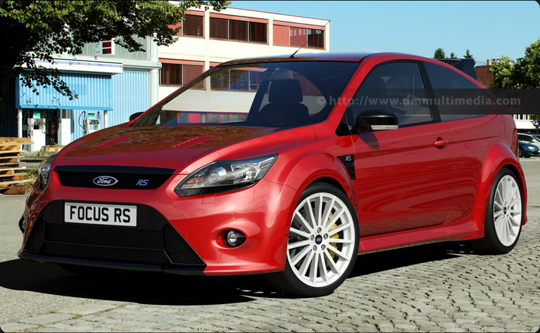 Ford Focus MK2 in red with white Alloys