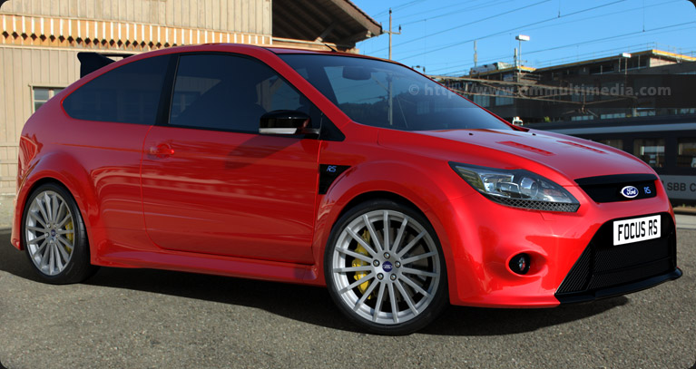 Ford Focus MK2 in red