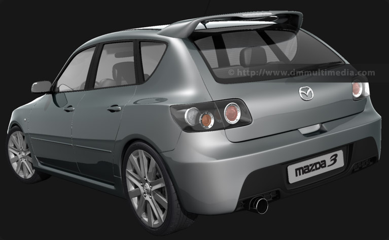 Mazdaspeed 3 rear view