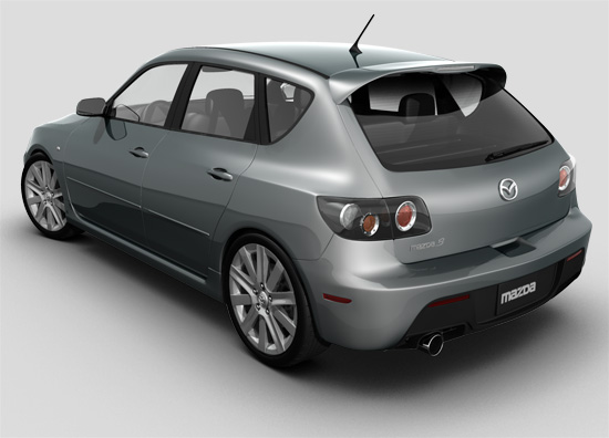 Mazdaspeed 3 rear view