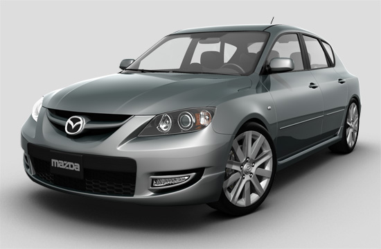 Mazdaspeed 3 low frontal shot