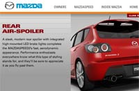 Mazda micro-website