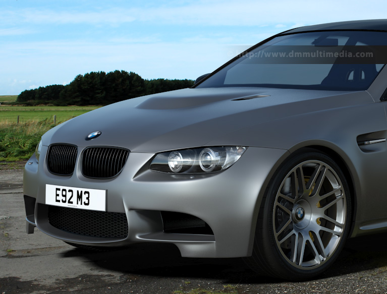 Arch & Design : Base layer Matte finish (like BMW Frozen Silver) in an environment