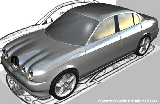 Jaguar S-Type model early creation image