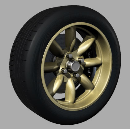 Classic 8-spoke Minilite Alloy in light gold