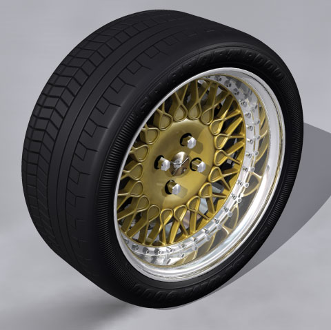 Splitrim BBS Style alloy wheels as used on the Classicford Project Escort