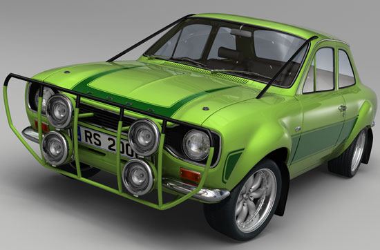 MK1 Escort Works in Lemans Green