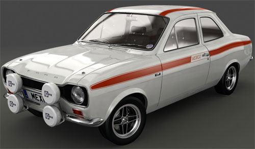 Mark 1 Ford Escort Mexico. Diamond White MK1 Mexico