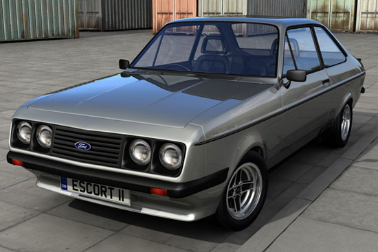 Silver Escort MK2 RS2000 with 7 RS Alloys