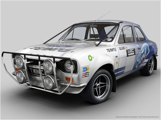 Escort Mk1 Rally Poster WRC colours see fullsized detail below 