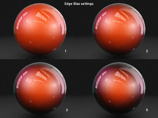 Edge Bias settings for Car Paint shader