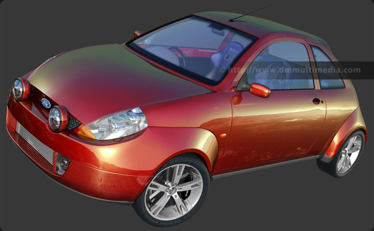 Ford Sport KA - red metallic paint