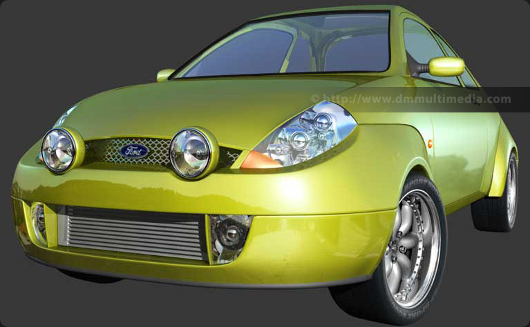 Ford Sport KA - close-up with minilight wheels