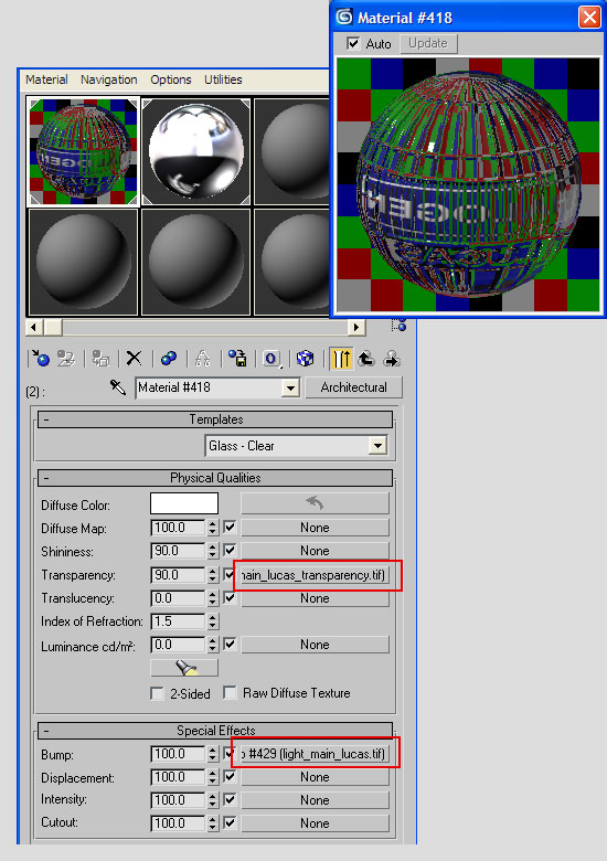 Texture Setup for Headlights in 3Ds Max