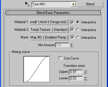 Tyre Blend material for the Tyre texture