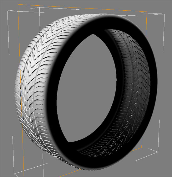 Gradient Ramp on Tyre