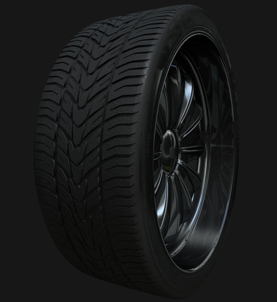 Tyre texture using MR in 3ds Max
