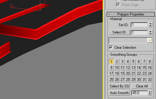 Select all polys of a group and assign to smoothing groups 