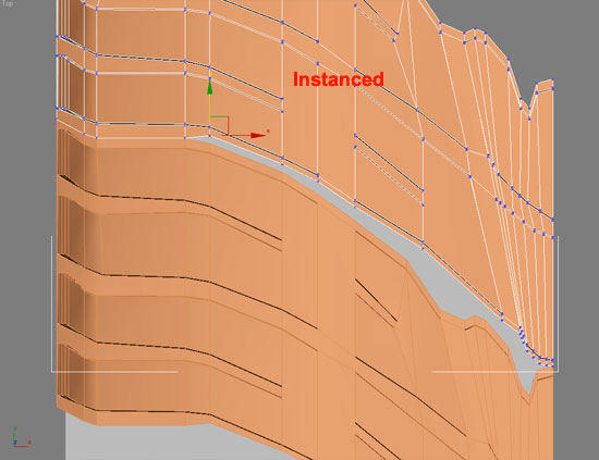 Moving vertices to make tileable